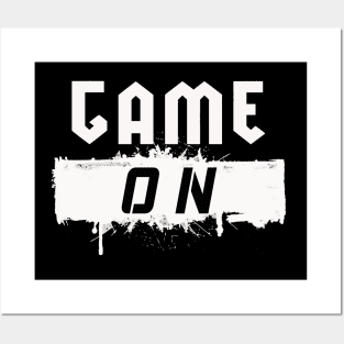 Game On Black T-Shirt Posters and Art